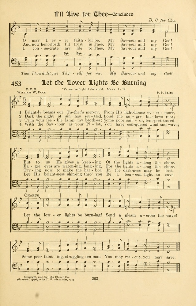 Montreat Hymns: psalms and gospel songs with responsive scripture readings page 263