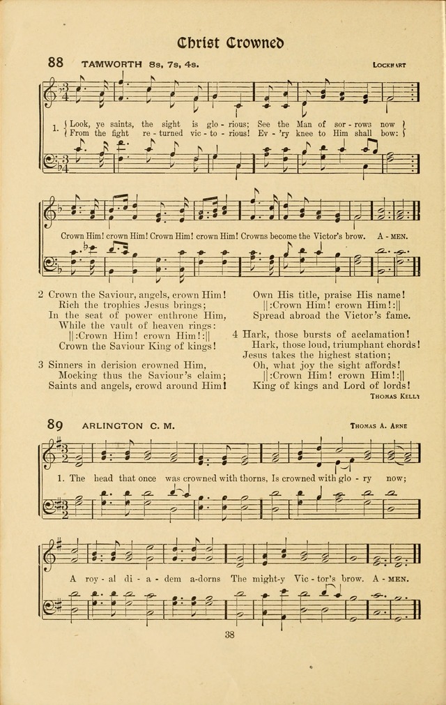 Montreat Hymns: psalms and gospel songs with responsive scripture readings page 38