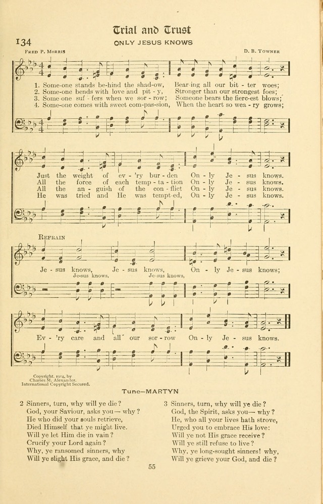 Montreat Hymns: psalms and gospel songs with responsive scripture readings page 55