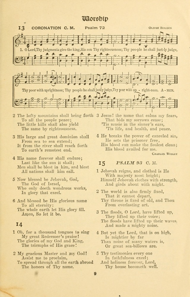 Montreat Hymns: psalms and gospel songs with responsive scripture readings page 9