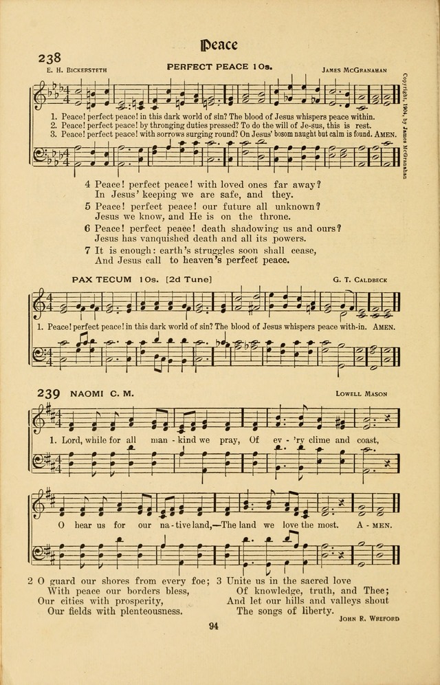 Montreat Hymns: psalms and gospel songs with responsive scripture readings page 94