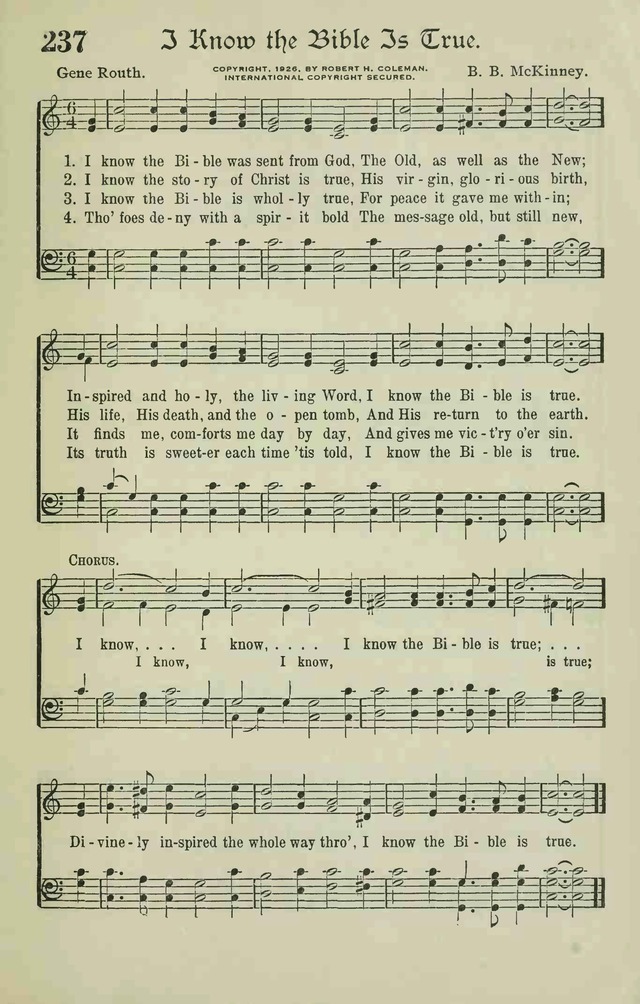 I Know the Bible Is True | Hymnary.org