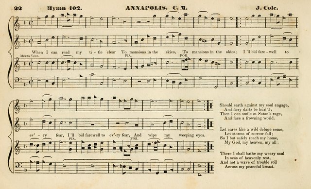 The Methodist Harmonist, containing a collection of tunes from the best authors, embracing every variety of metre, and adapted to the worship of the Methodist Episcopal Church. New ed. page 41