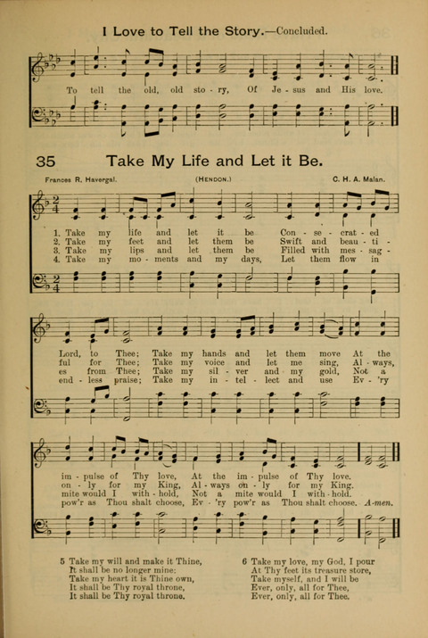 The Mission Hymnal. (Enlarged Edition) page 35