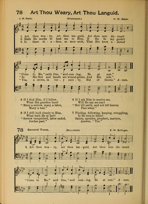 The Mission Hymnal. (Enlarged Edition) page 74