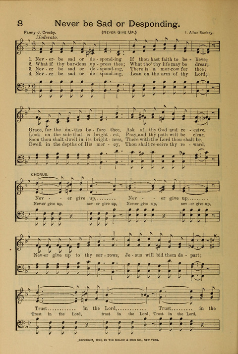 The Mission Hymnal. (Enlarged Edition) page 8