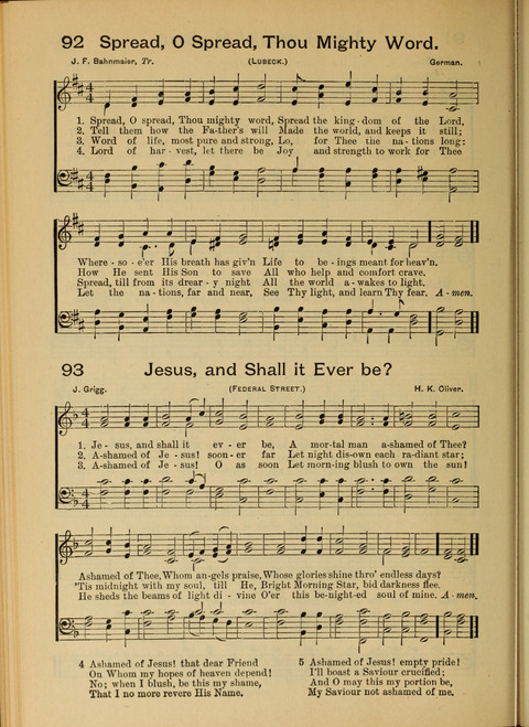 The Mission Hymnal. (Enlarged Edition) page 86