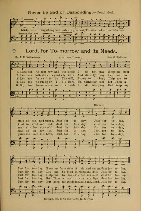 The Mission Hymnal. (Enlarged Edition) page 9