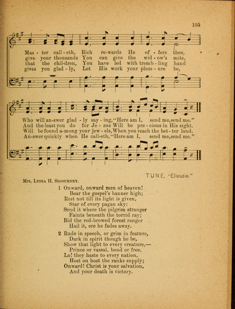 Missionary Hymnal: for the use of junior and juvenile missionary socieites page 105