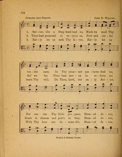 Missionary Hymnal: for the use of junior and juvenile missionary socieites page 124
