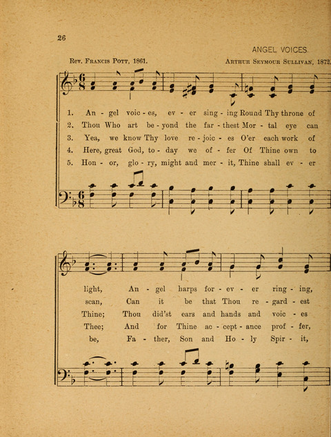 Missionary Hymnal: for the use of junior and juvenile missionary socieites page 26