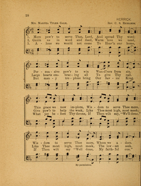 Missionary Hymnal: for the use of junior and juvenile missionary socieites page 28