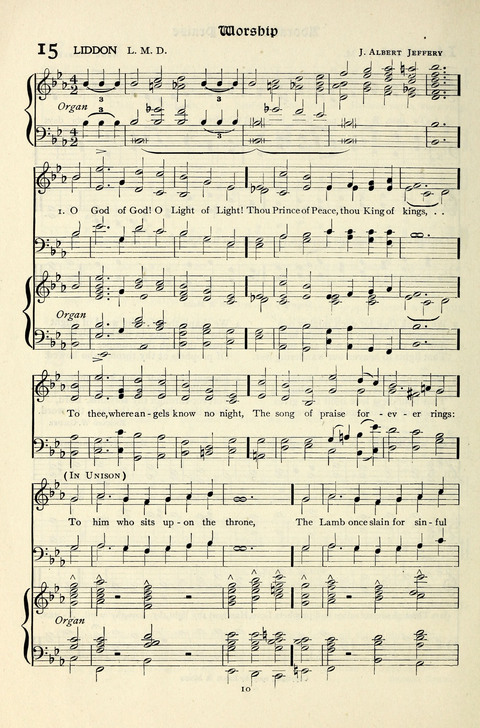 The Methodist Hymnal: Official hymnal of the methodist episcopal church and the methodist episcopal church, south page 10