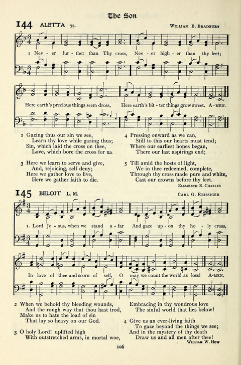 The Methodist Hymnal: Official hymnal of the methodist episcopal church and the methodist episcopal church, south page 106