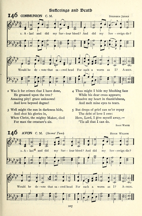The Methodist Hymnal: Official hymnal of the methodist episcopal church and the methodist episcopal church, south page 107