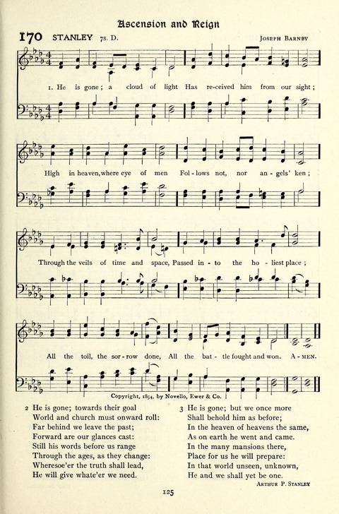The Methodist Hymnal: Official hymnal of the methodist episcopal church and the methodist episcopal church, south page 125