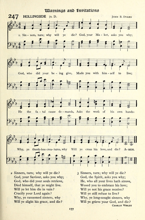 The Methodist Hymnal: Official hymnal of the methodist episcopal church and the methodist episcopal church, south page 177