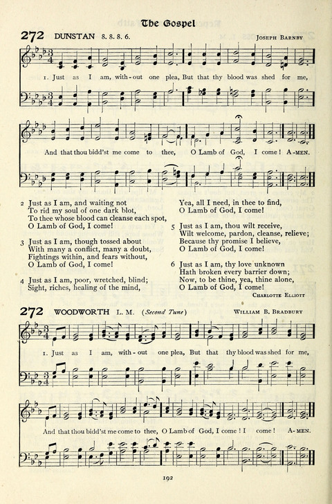 The Methodist Hymnal: Official hymnal of the methodist episcopal church and the methodist episcopal church, south page 192