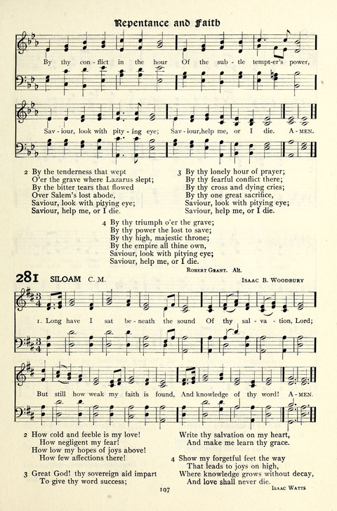 The Methodist Hymnal: Official hymnal of the methodist episcopal church and the methodist episcopal church, south page 197