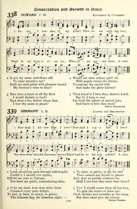 The Methodist Hymnal: Official hymnal of the methodist episcopal church and the methodist episcopal church, south page 239