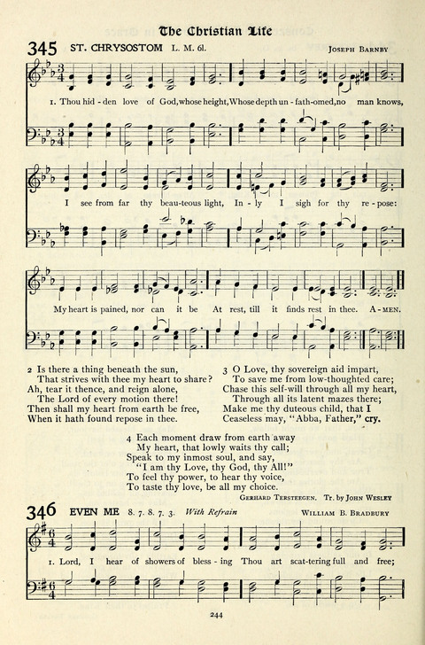 The Methodist Hymnal: Official hymnal of the methodist episcopal church and the methodist episcopal church, south page 244