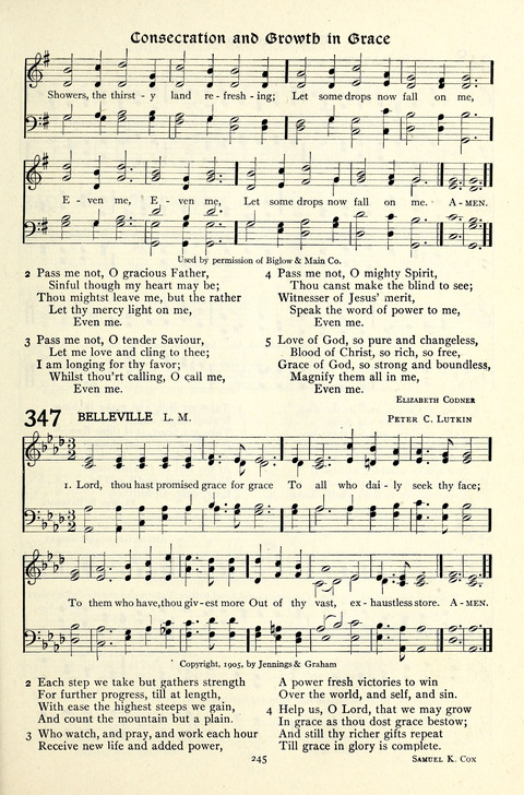 The Methodist Hymnal: Official hymnal of the methodist episcopal church and the methodist episcopal church, south page 245