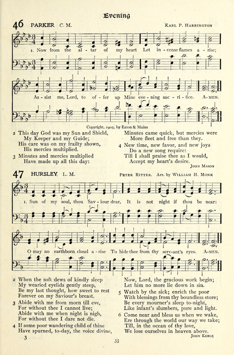 The Methodist Hymnal: Official hymnal of the methodist episcopal church and the methodist episcopal church, south page 33