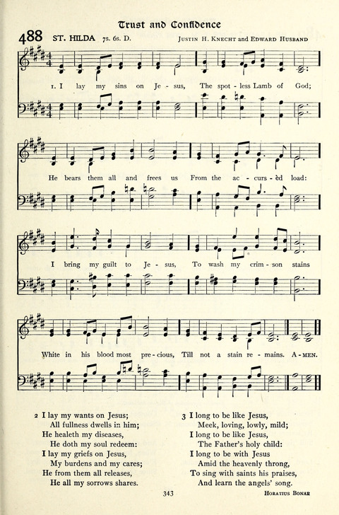 The Methodist Hymnal: Official hymnal of the methodist episcopal church and the methodist episcopal church, south page 343