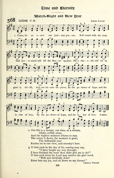 The Methodist Hymnal: Official hymnal of the methodist episcopal church and the methodist episcopal church, south page 399