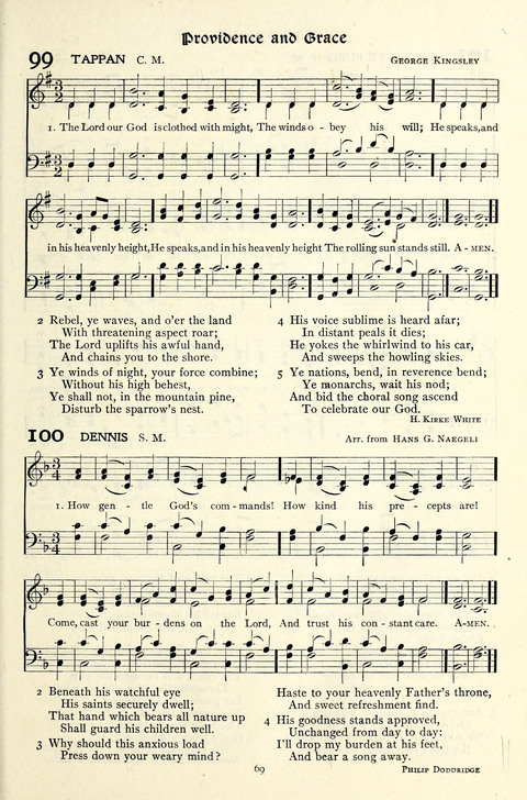 The Methodist Hymnal: Official hymnal of the methodist episcopal church and the methodist episcopal church, south page 69