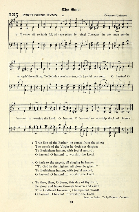 The Methodist Hymnal: Official hymnal of the methodist episcopal church and the methodist episcopal church, south page 94