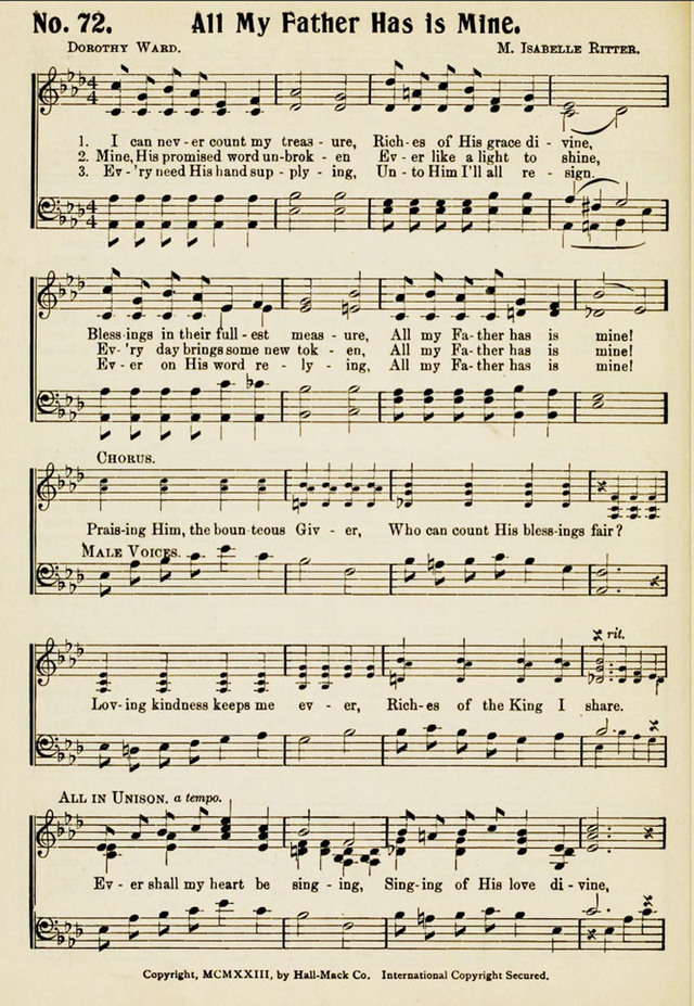 Magnificat: a Hymnal for Sunday Schools page 70
