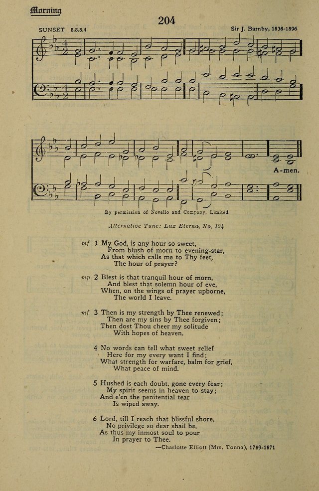 Methodist Hymn and Tune Book: official hymn book of the Methodist Church page 222