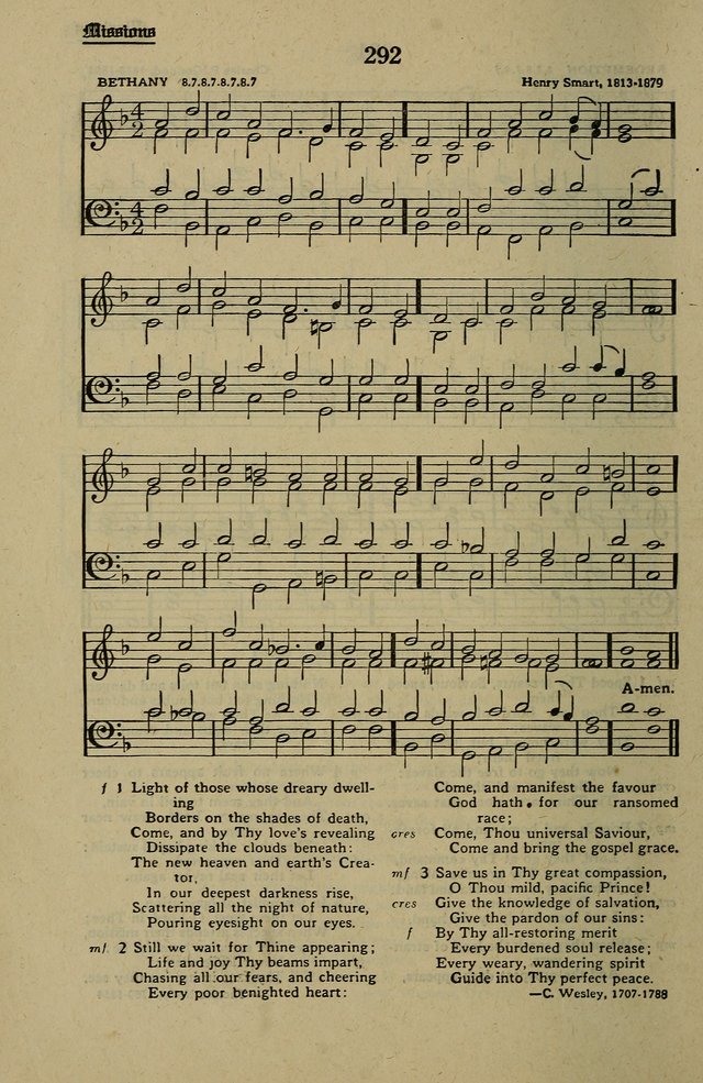 Methodist Hymn and Tune Book: official hymn book of the Methodist Church page 316