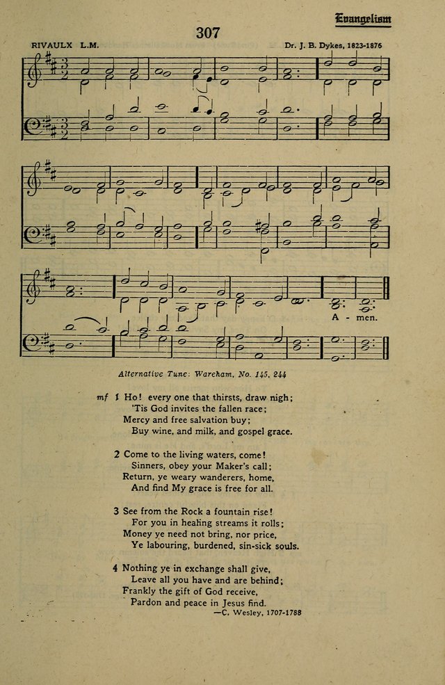 Methodist Hymn and Tune Book: official hymn book of the Methodist Church page 335