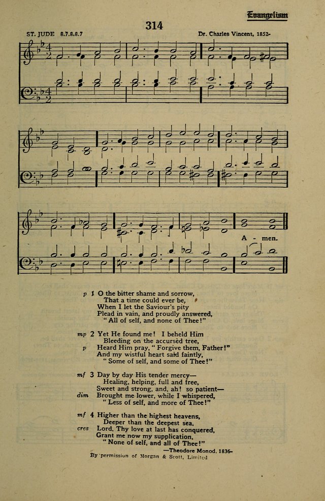 Methodist Hymn and Tune Book: official hymn book of the Methodist Church page 343