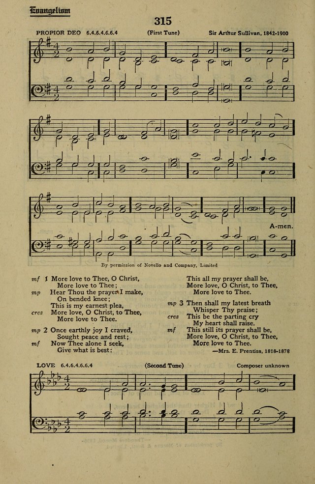 Methodist Hymn and Tune Book: official hymn book of the Methodist Church page 344