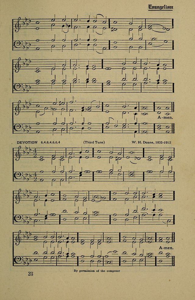 Methodist Hymn and Tune Book: official hymn book of the Methodist Church page 345