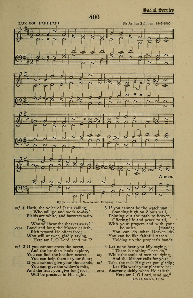 Methodist Hymn and Tune Book: official hymn book of the Methodist Church page 445