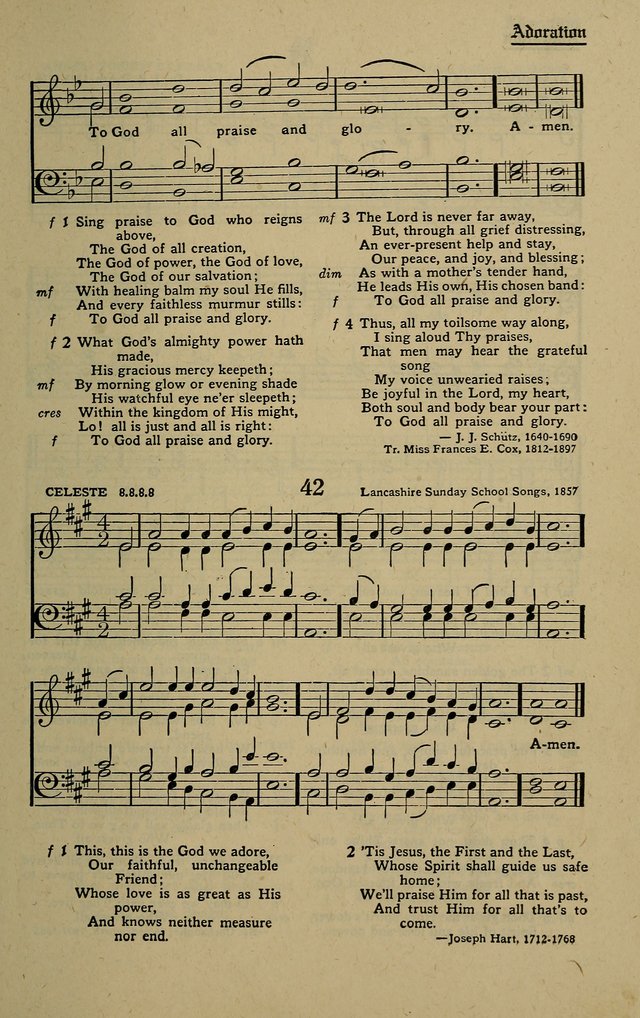 Methodist Hymn and Tune Book: official hymn book of the Methodist Church page 45