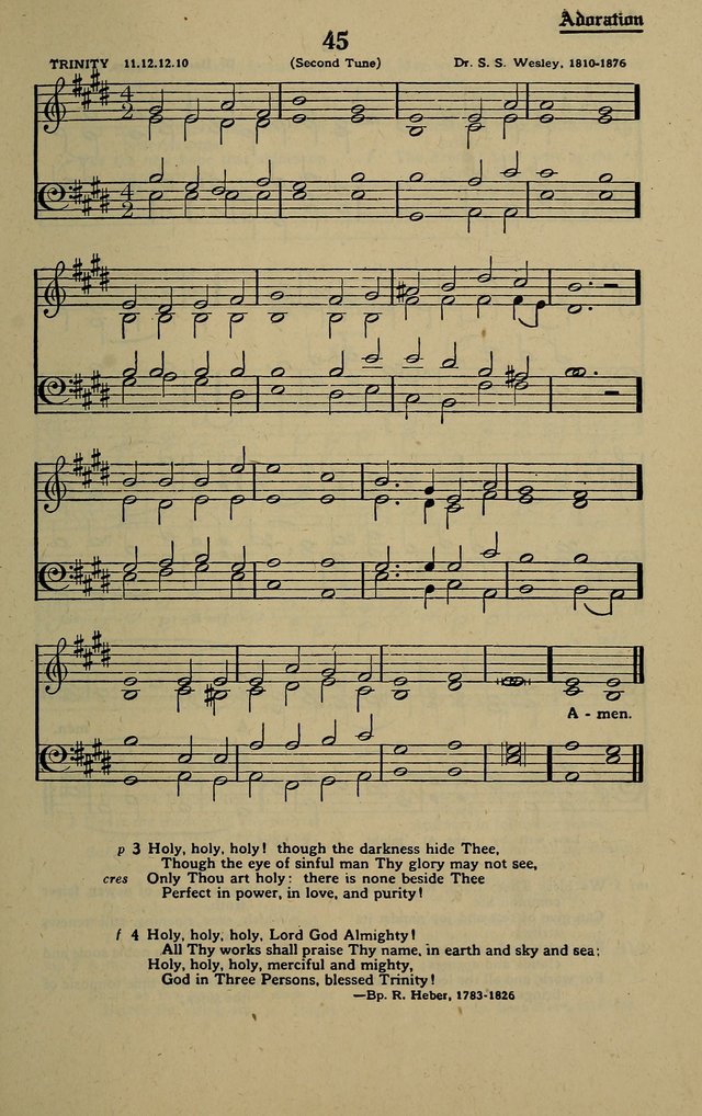 Methodist Hymn and Tune Book: official hymn book of the Methodist Church page 49