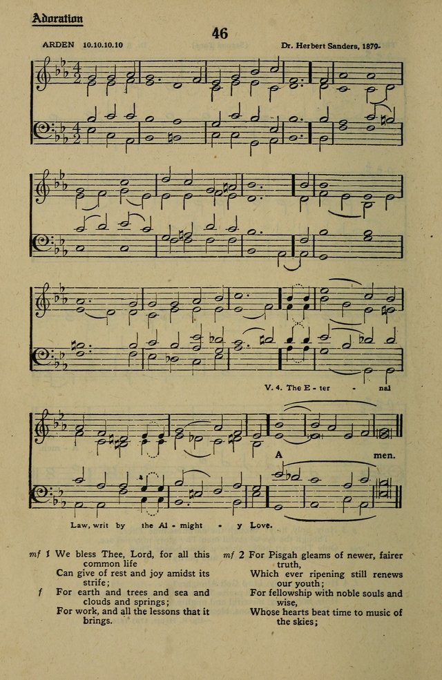Methodist Hymn and Tune Book: official hymn book of the Methodist Church page 50