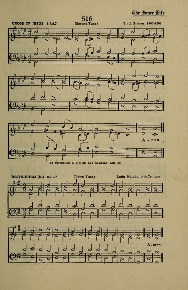Methodist Hymn and Tune Book: official hymn book of the Methodist Church page 563