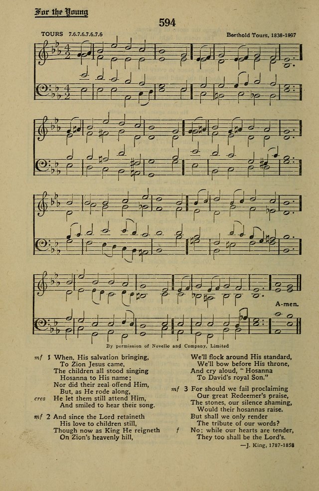 Methodist Hymn and Tune Book: official hymn book of the Methodist Church page 658
