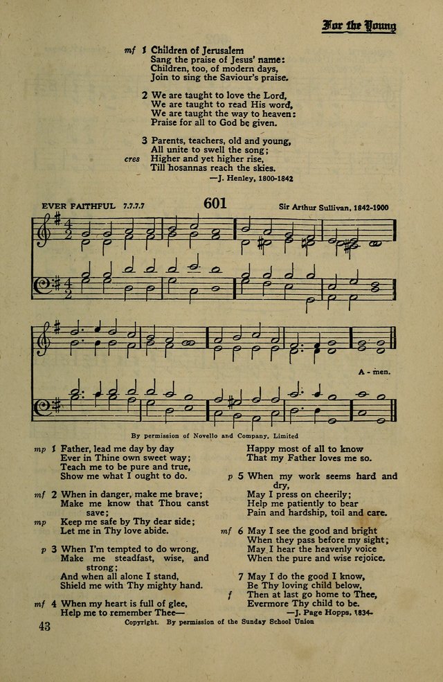 Methodist Hymn and Tune Book: official hymn book of the Methodist Church page 665