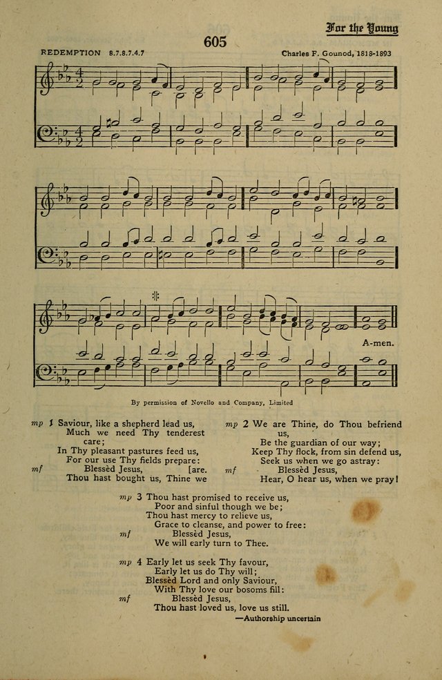 Methodist Hymn and Tune Book: official hymn book of the Methodist Church page 669