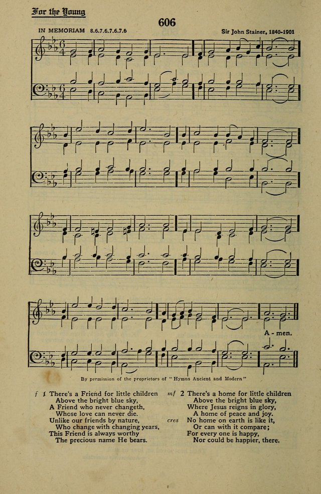 Methodist Hymn and Tune Book: official hymn book of the Methodist Church page 670