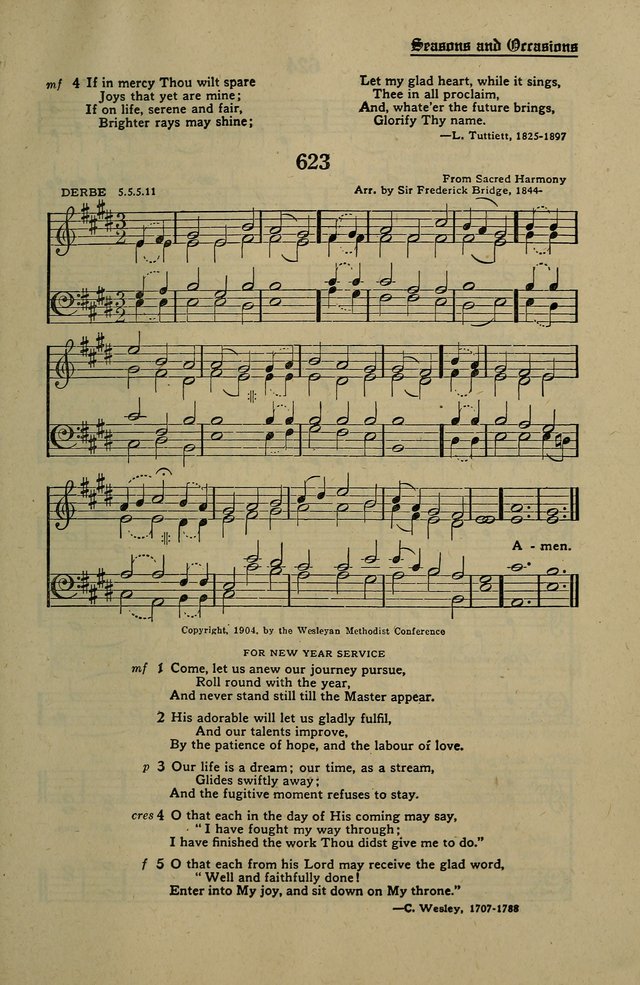 Methodist Hymn and Tune Book: official hymn book of the Methodist Church page 693