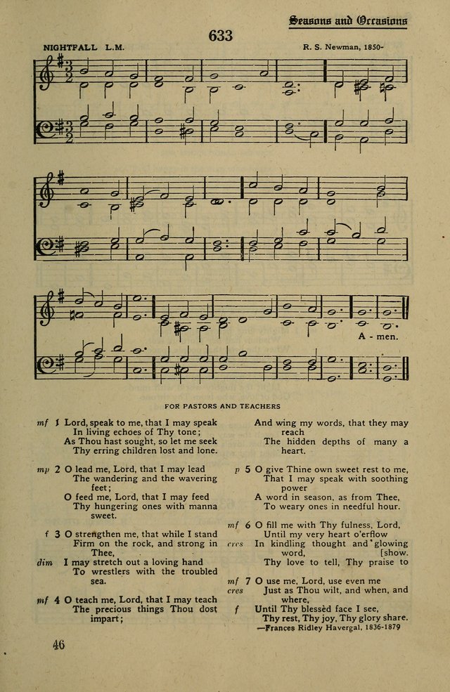 Methodist Hymn and Tune Book: official hymn book of the Methodist Church page 705