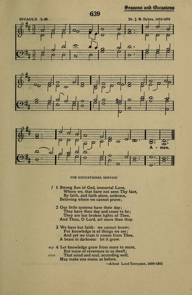 Methodist Hymn and Tune Book: official hymn book of the Methodist Church page 711
